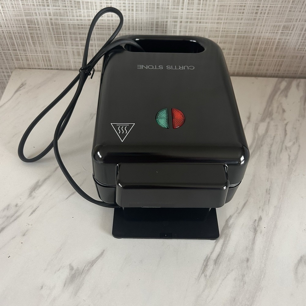 Curtis Stone Stuffed Sandwich Maker HSN New! Black Breakfast Sandwiches BxRR